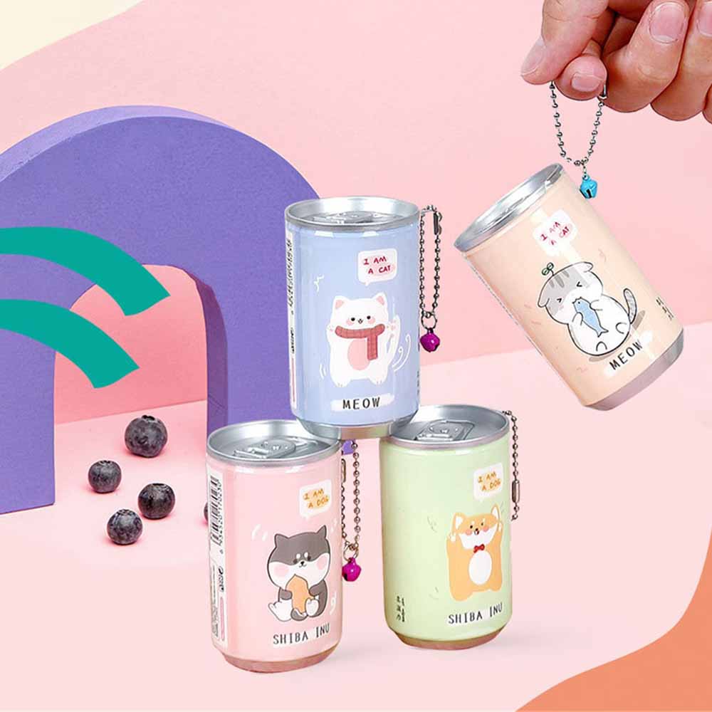 30Pcs Canned Wet Wipes Portable Children Barreled Cleaning Cloths Creative Cartoon Cute Bucket Wipes With Small Bell Chain (customized)