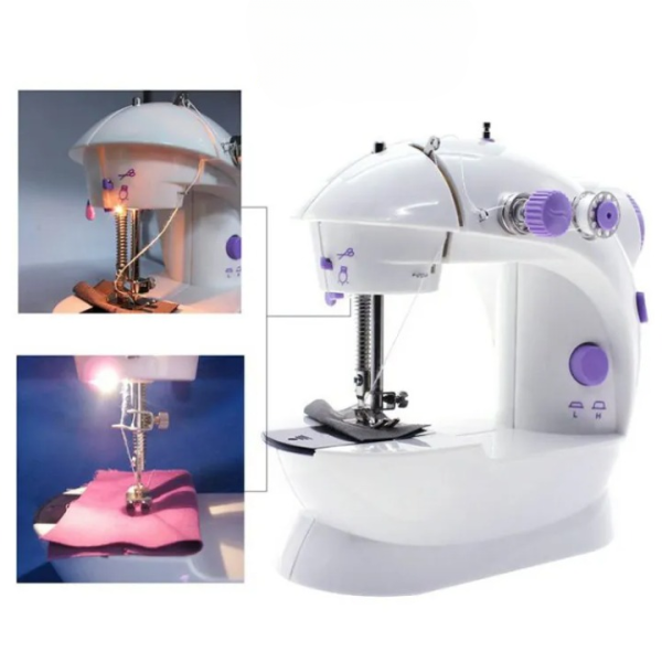 4-in-1 Semi-Automatic Portable Sewing Machine for Home/DIY