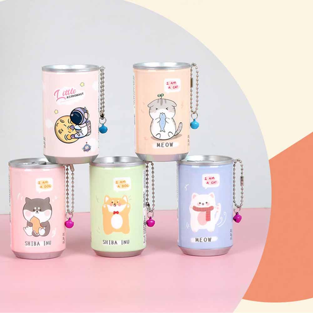 30Pcs Canned Wet Wipes Portable Children Barreled Cleaning Cloths Creative Cartoon Cute Bucket Wipes With Small Bell Chain (customized)