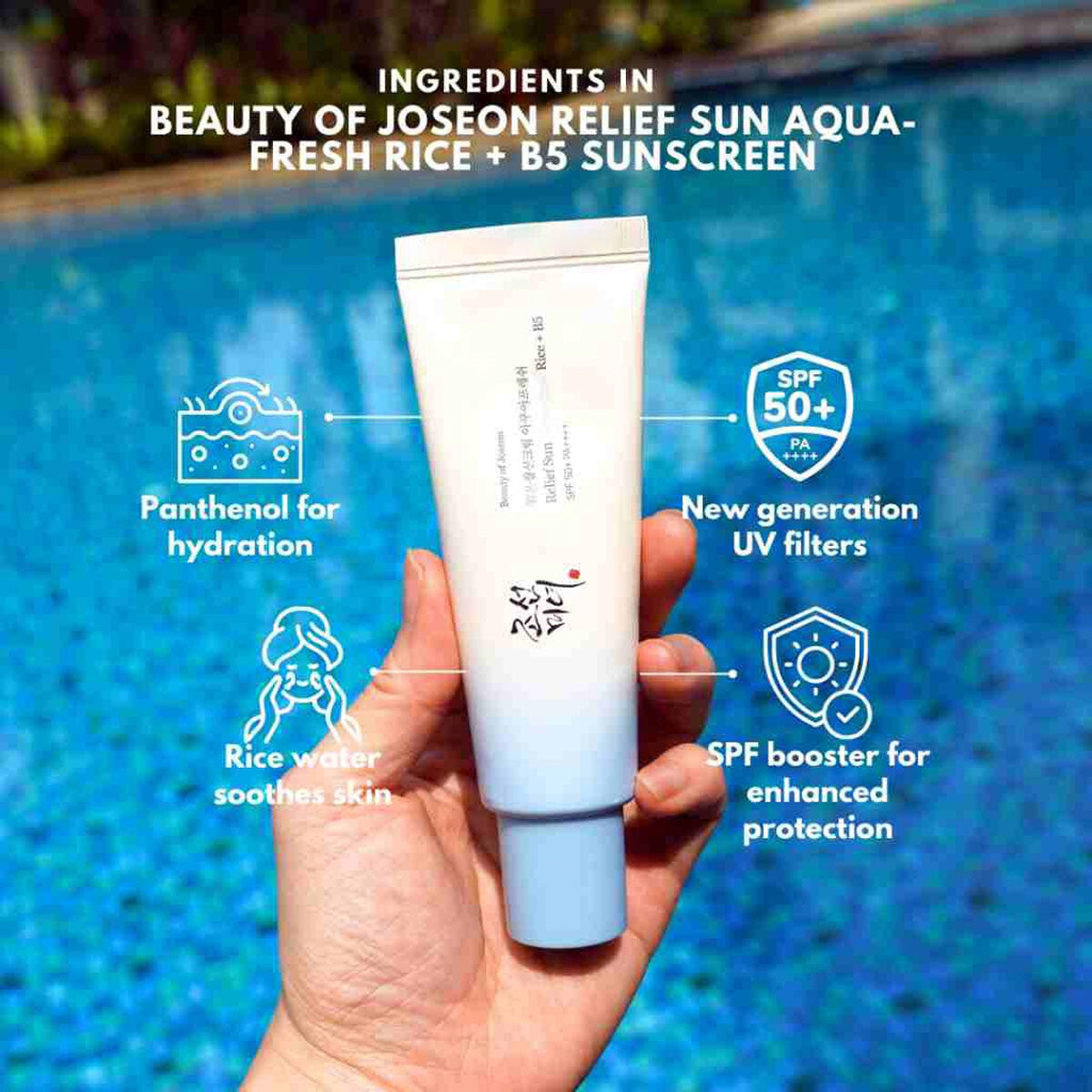 Beauty of Joseon Relief Sun Aqua-Fresh Rice + B5 (SPF50+ PA++++) - 50ml