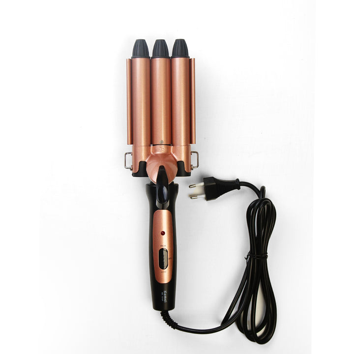 KM-1010 Foldable Three 3 Barrel Curler │ Waiver